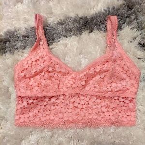 Aerie pink lace bralette